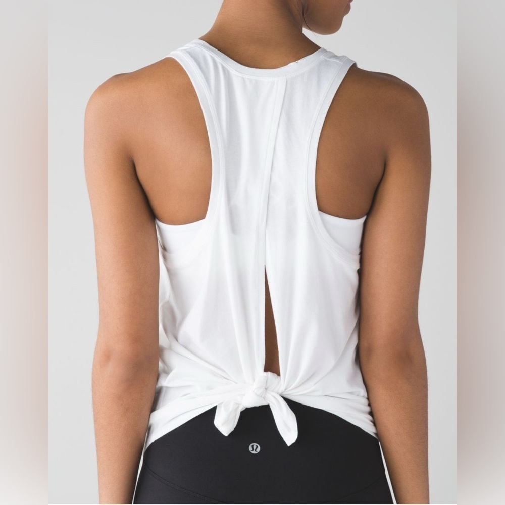 Lululemon All Tied Up Tank (Pima Cotton)
White​​​​